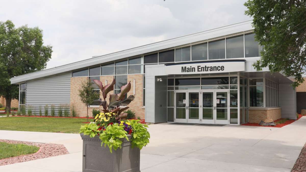 An external view of the NTC Wausau Campus main entrance