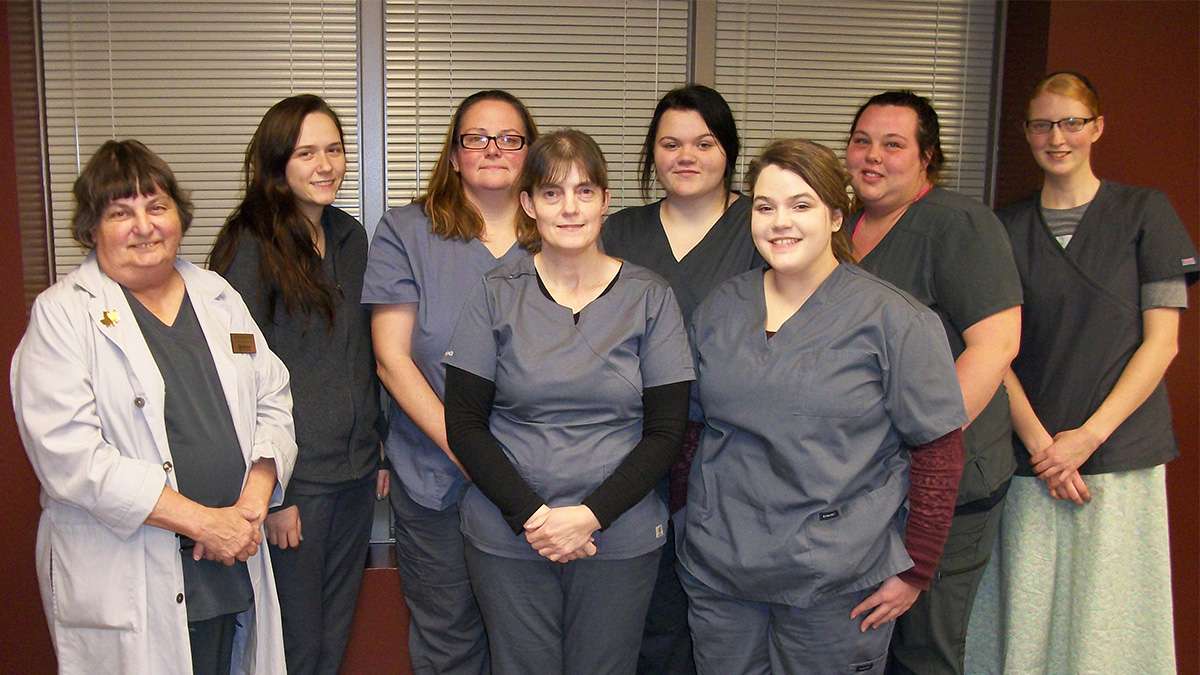 CNA Graduates from the Spencer campus standing together