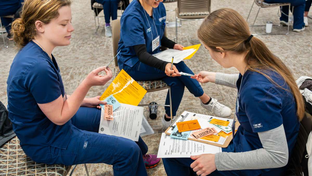 NTC nursing students participate in a poverty simulation