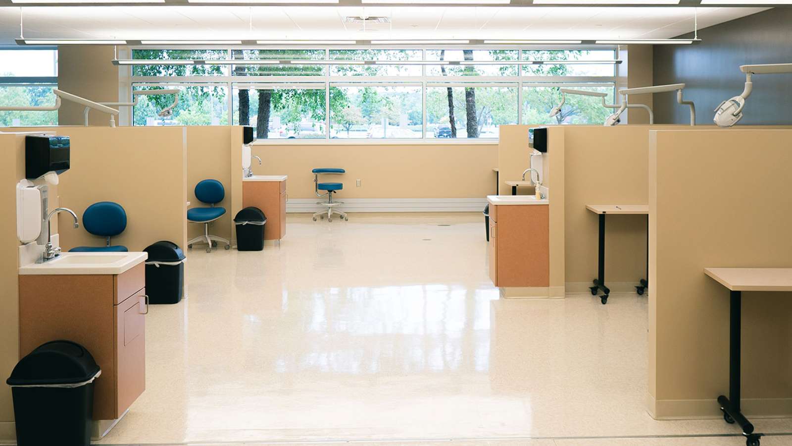 A wide interior view of our dental clinic