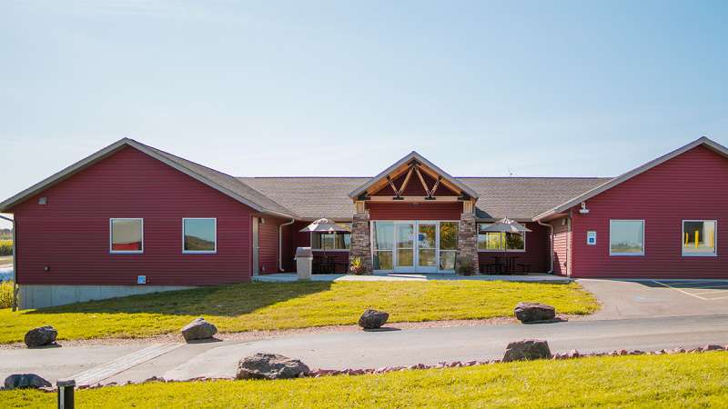 An exterior view of Northcentral Technical College's Agriculture Center of Excellence.