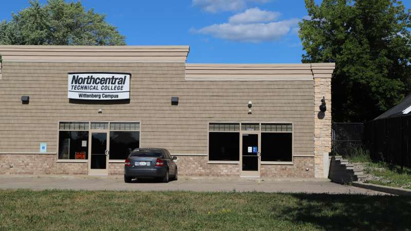 External view of the Northcentral Technical College Wittenburg campus building.