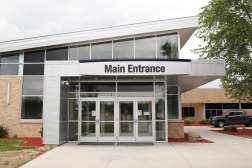 Exterior of the Main entrance of the Wausau Campus