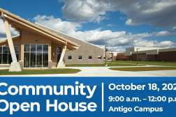 Exterior view of the Northcentral Technical College Antigo Campus.