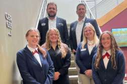 Photo of the advisors and student leaders from NTC's PAS chapter