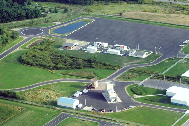 Aerial photo of the Public Safety Center of Excellence