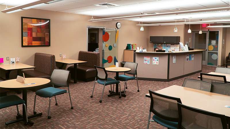 A view of NTC's Timberwolf Learning Commons - Academic Resource Center