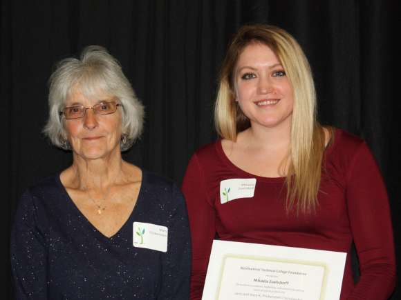 A student receives one of the Frickenstein Scholarships