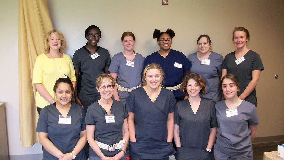 Students complete cna coursework at ntc northcentral technical college
