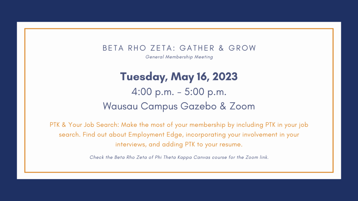 BRZ/PTK Gather & Grow: PTK Your Job Search - Student Events | Northcentral College